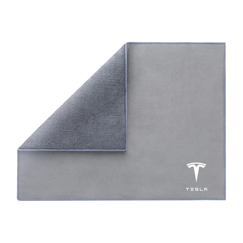 Thicken Car Cleaning Towel Glass Absorbent Cloth for Tesla