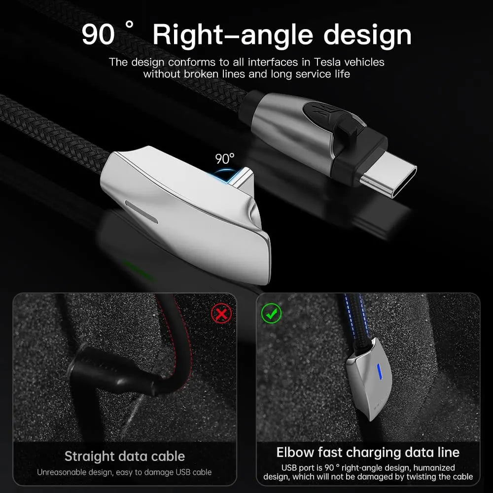 Fast Charging Data Cable for Tesla