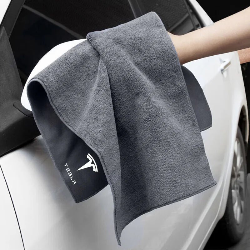 Thicken Car Cleaning Towel Glass Absorbent Cloth for Tesla