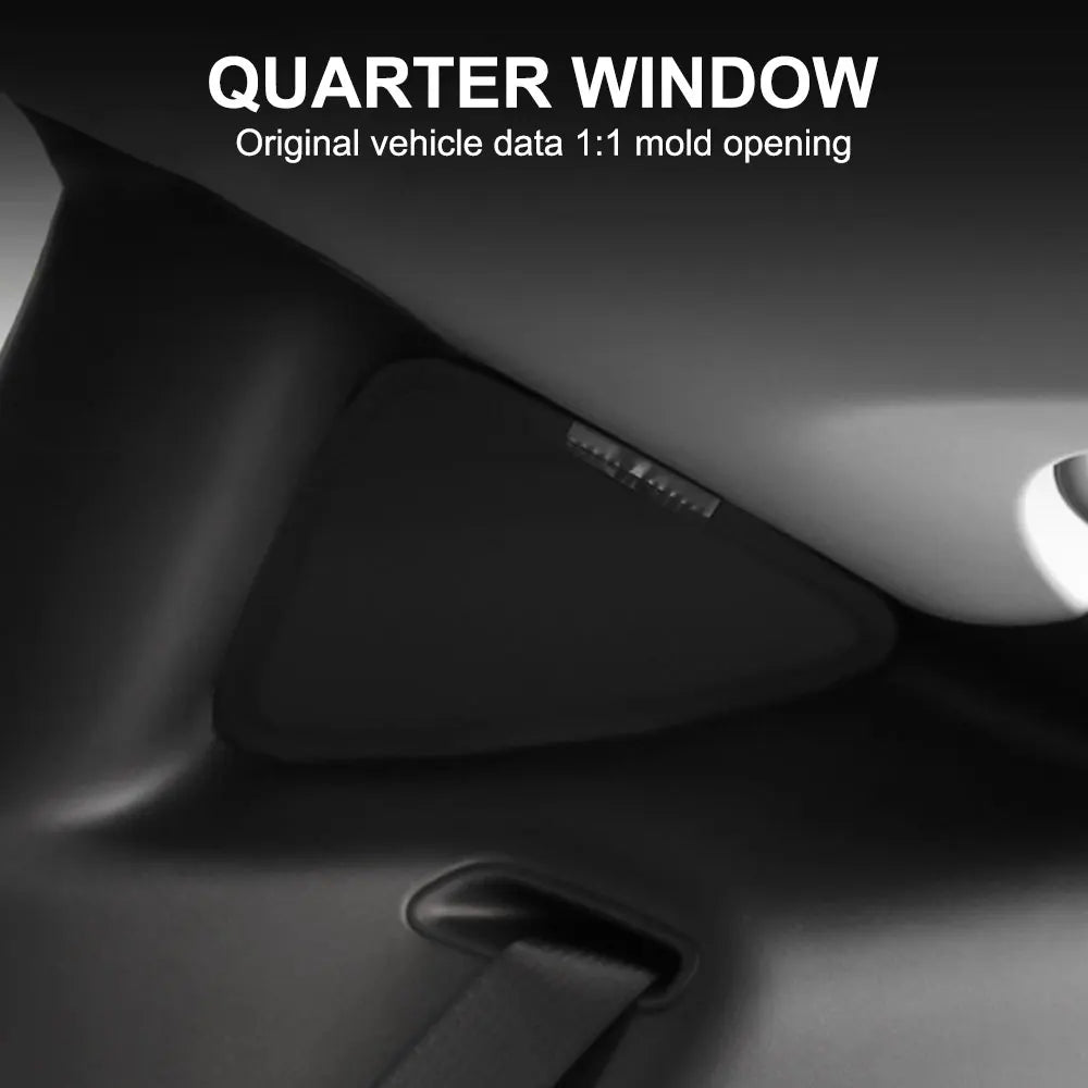Triangular Window Shades for Tesla Model Y/3