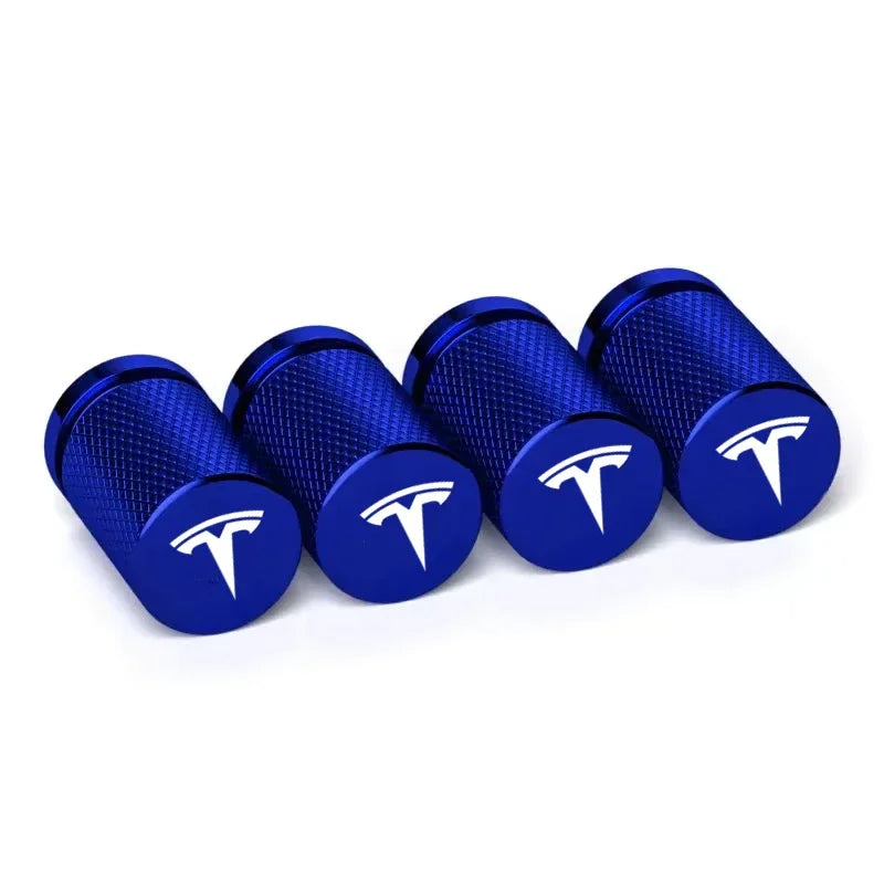 Valve Stem Caps 4 Pack Fit Suitable for Tesla 3/Y/S/X 2017-ON
