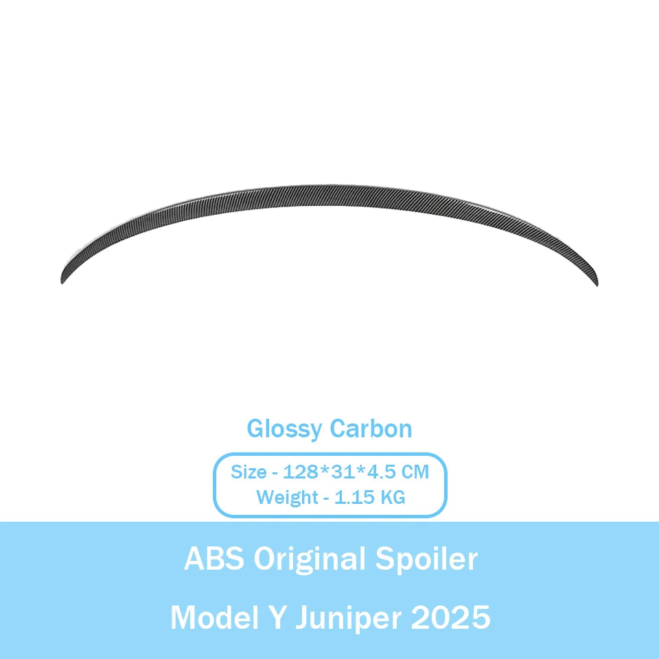 ABS Carbon Fiber Pattern Spoiler for Tesla Model Y Juniper 2025