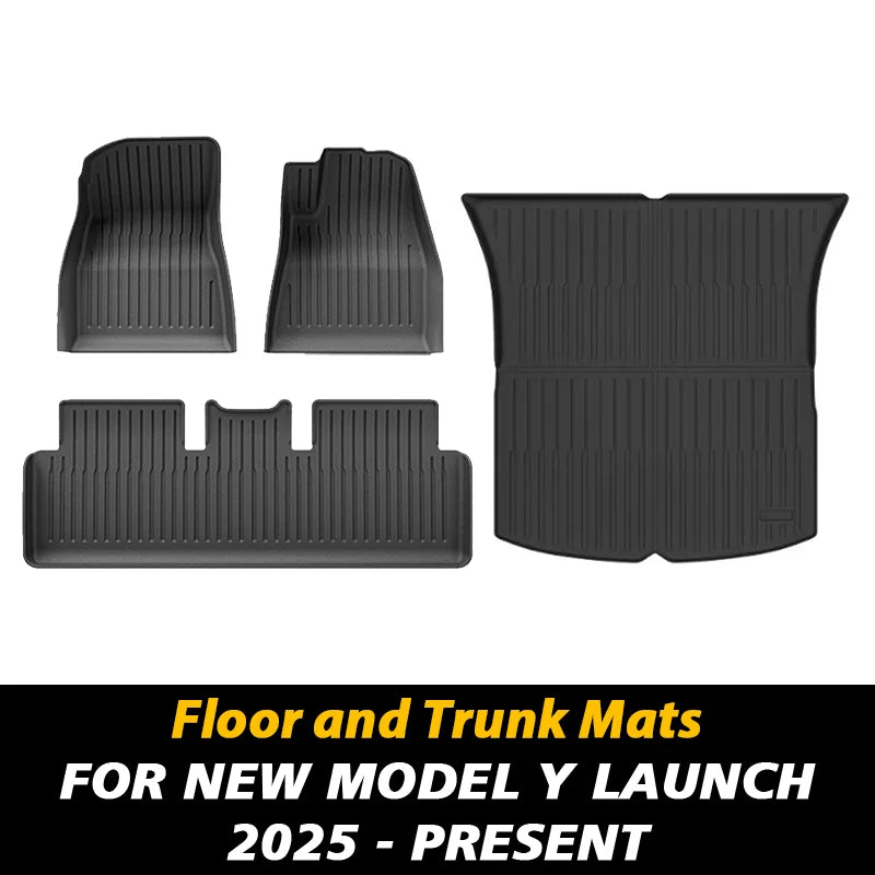 All Weather Floor Mats for Tesla Model Y (Launch and Juniper)