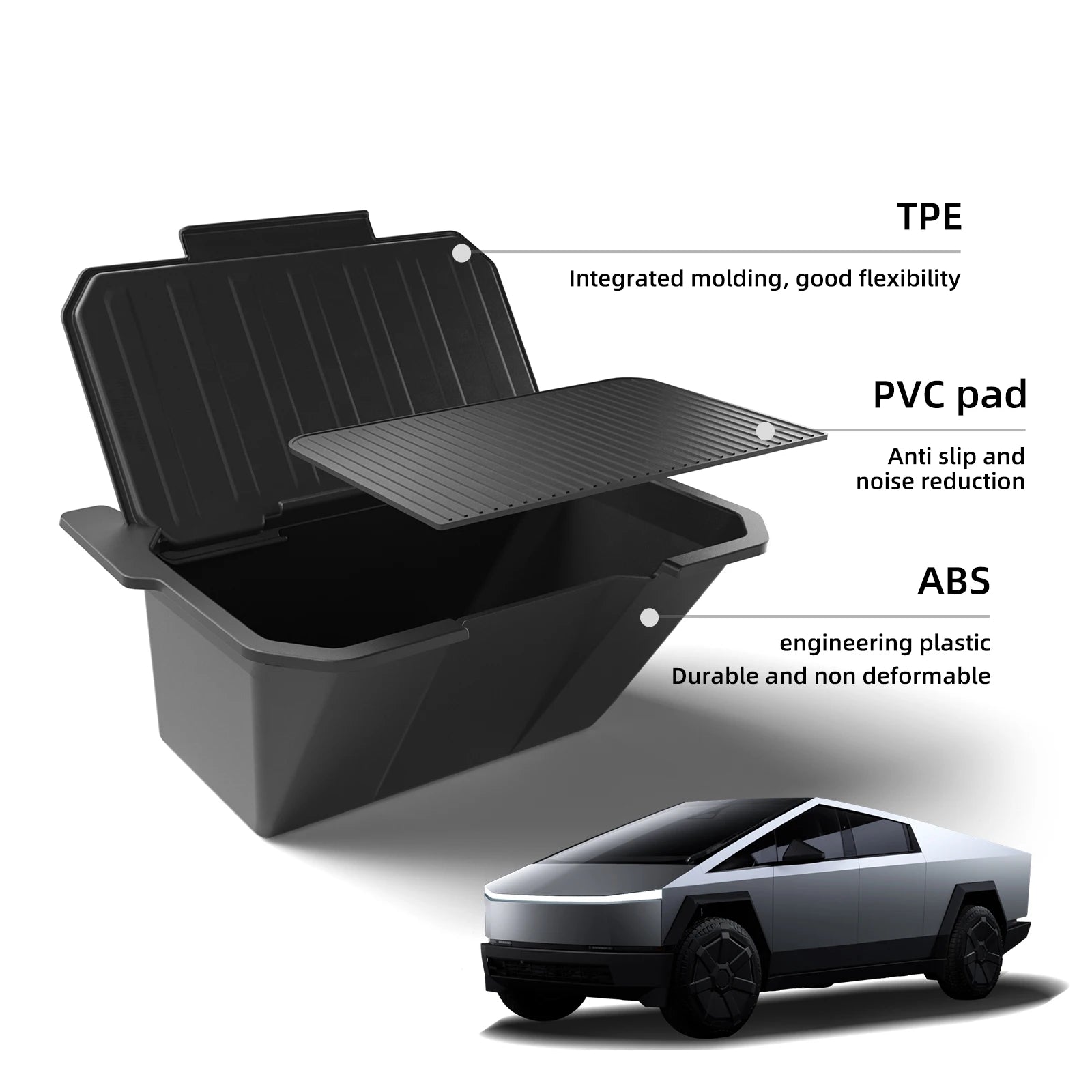 Rear Seat Storage Box for Tesla Cybertruck