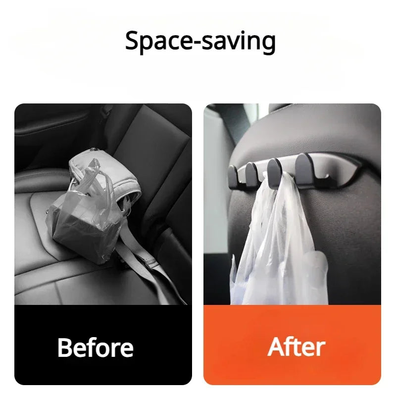 Car Seat Hook Holder for Handbags and Grocery Bags for Tesla Model 3/Y 2022-2025
