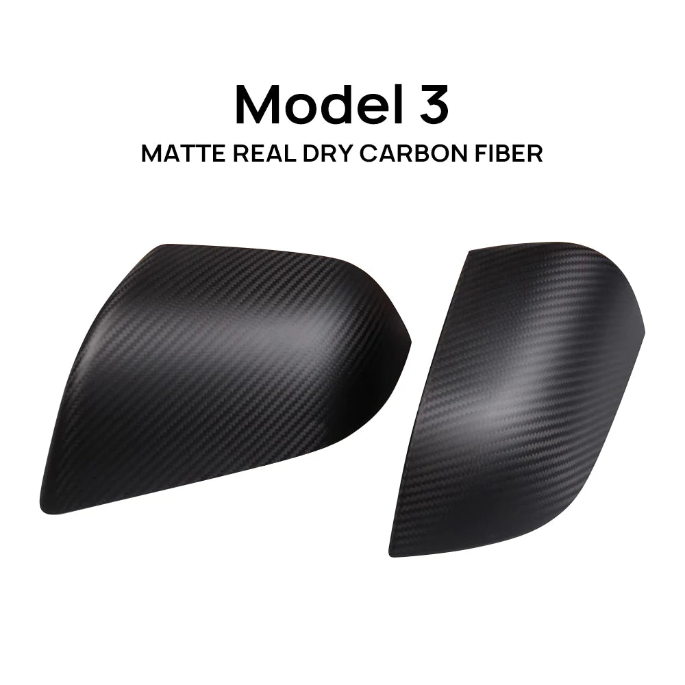 Rearview Mirror Carbon Fiber Cover for Tesla Model 3 / Highland