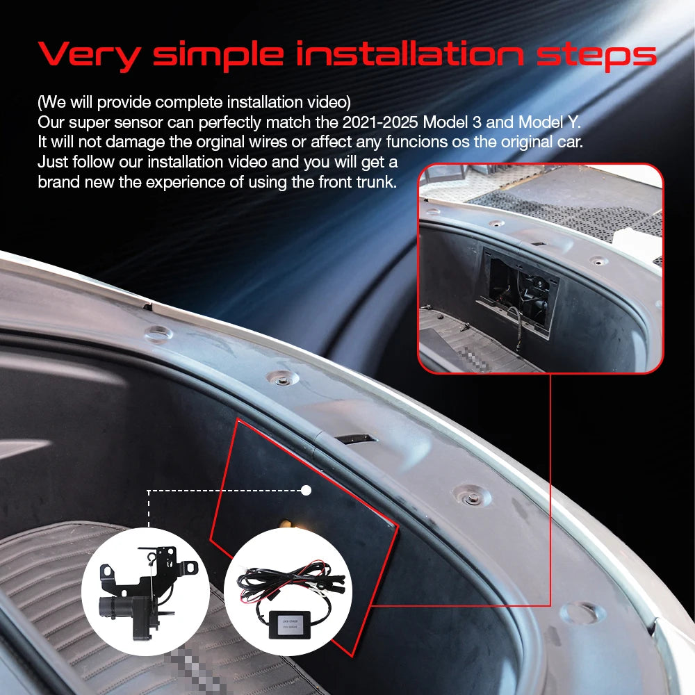 Automatic Front Trunk Closer For Tesla Model 3 / Y / S / X / Highland / Juniper
