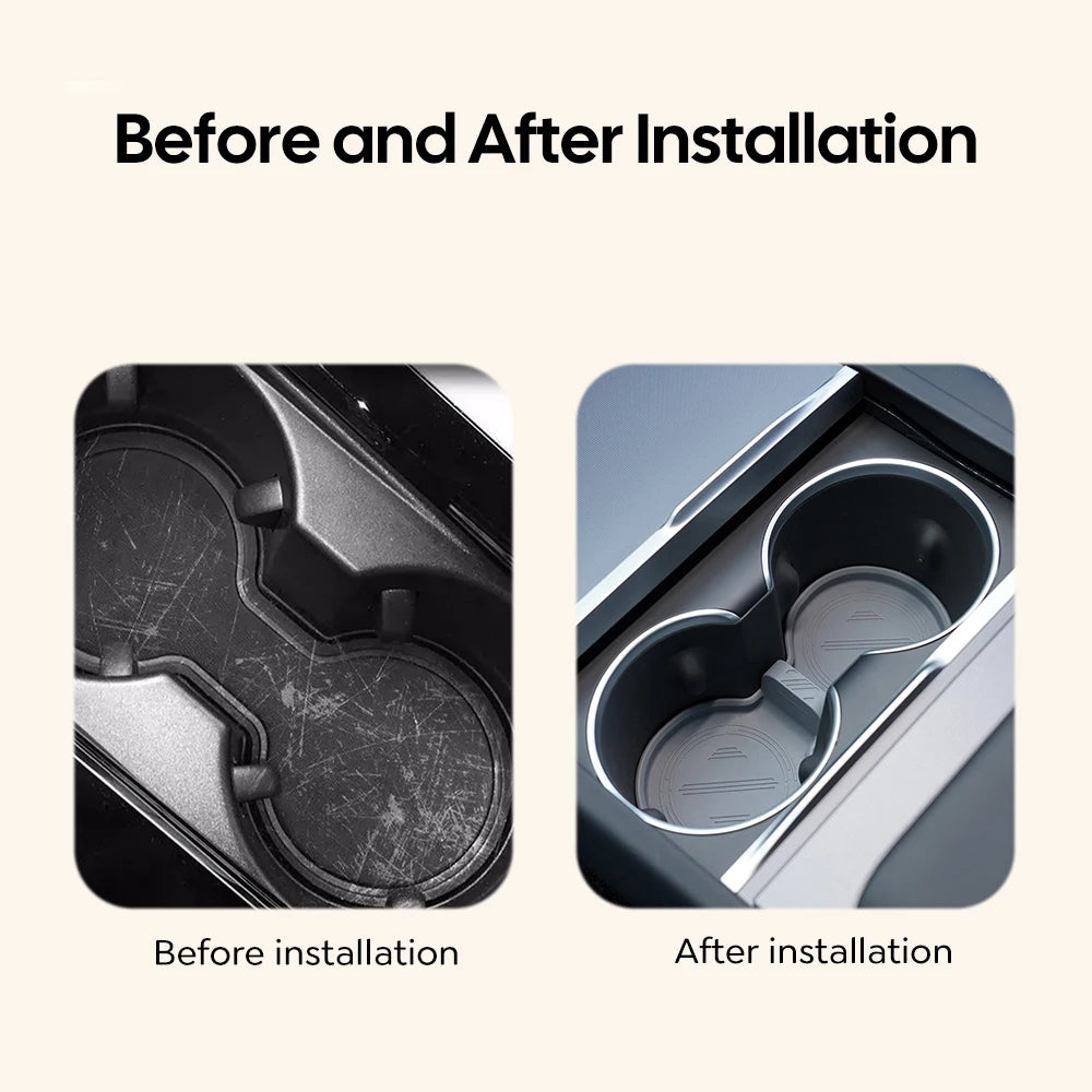 Water Cup Mat for Tesla Model Y Juniper / Model 3 Highland