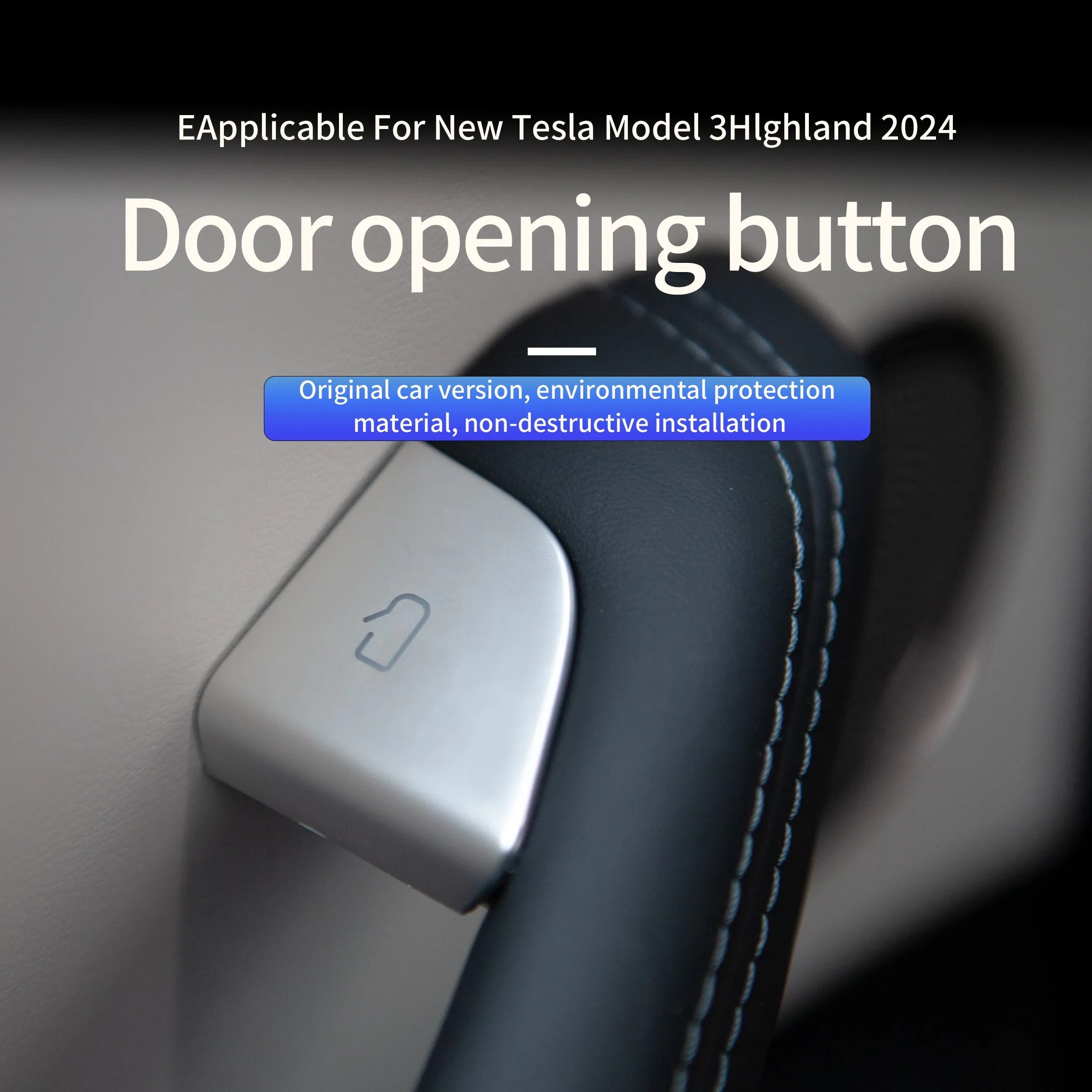 Door Open Button Stickers for Tesla Model 3 Highland