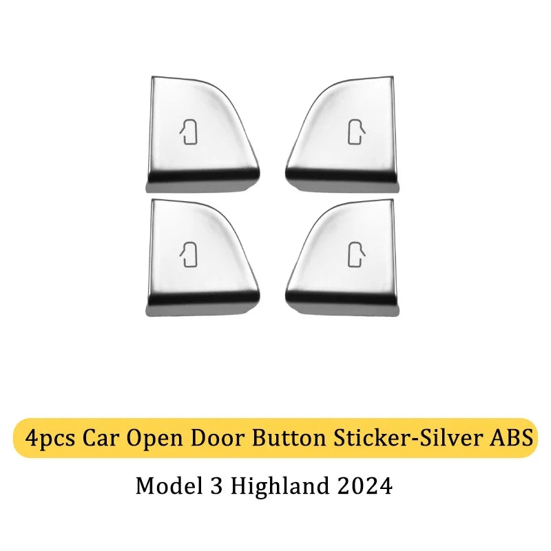 Door Open Button Stickers for Tesla Model 3 Highland