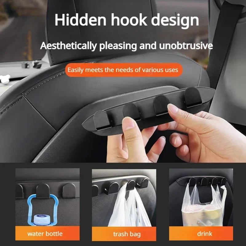 Car Seat Hook Holder for Handbags and Grocery Bags for Tesla Model 3/Y 2022-2025