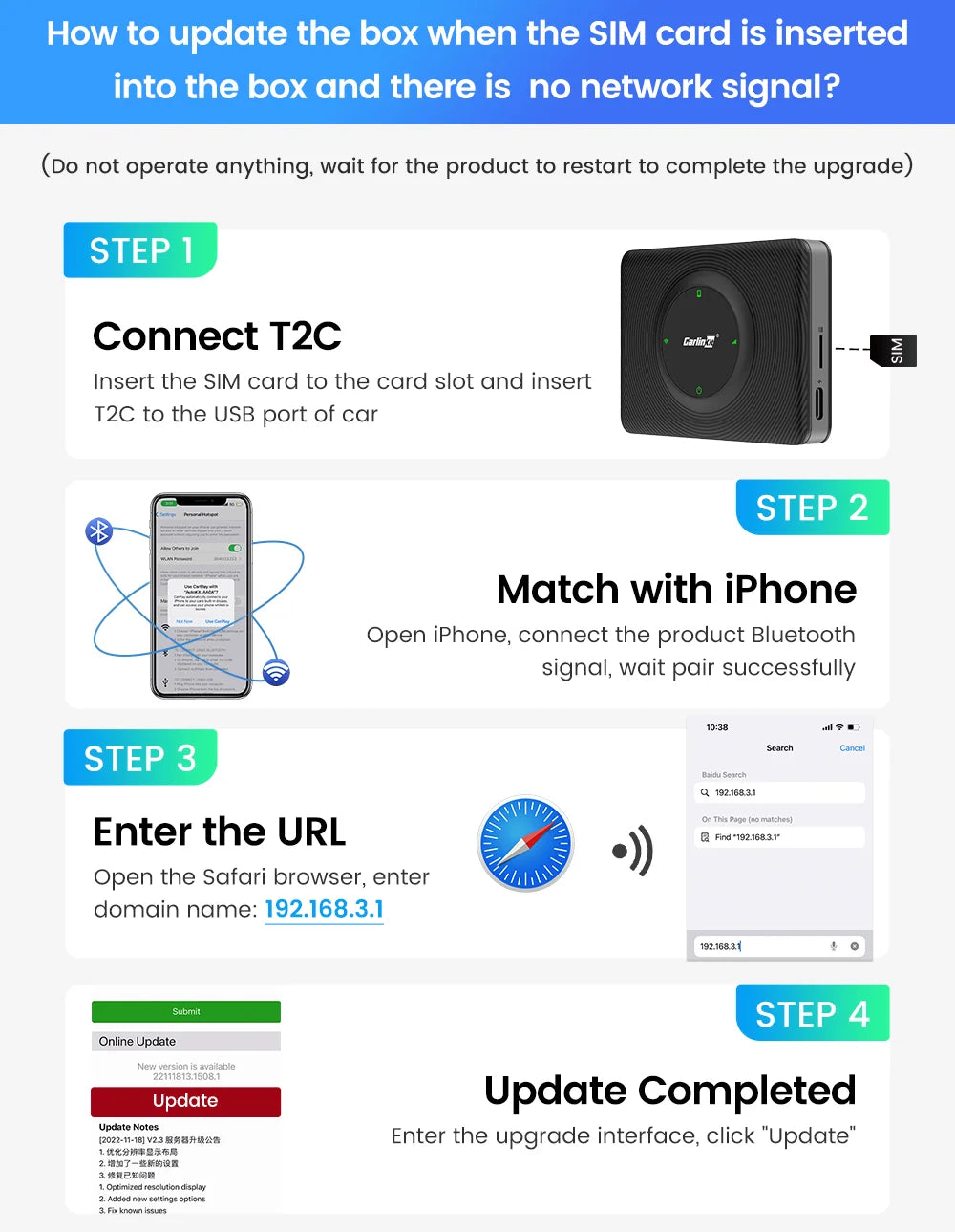 Wireless Apple CarPlay Adapter for Tesla