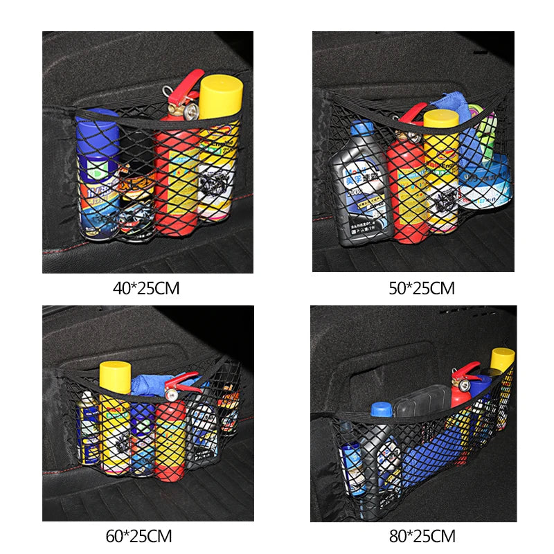 Trunk Storage Bag Mesh Cargo Net For Tesla