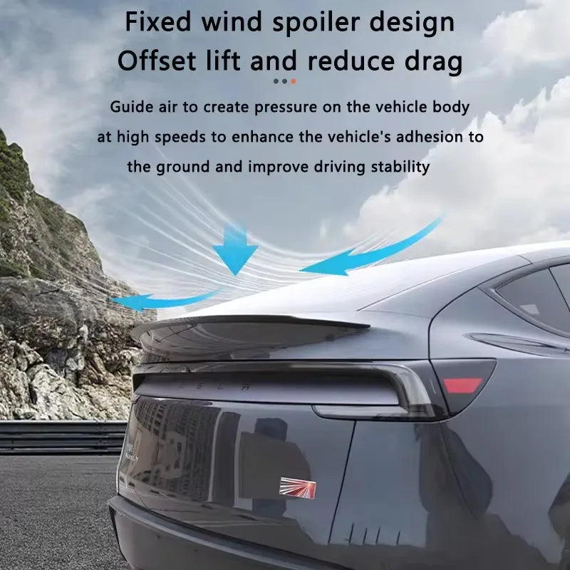 ABS Carbon Fiber Pattern Spoiler for Tesla Model Y Juniper 2025