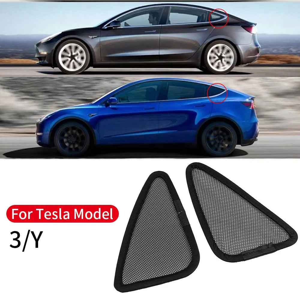 Triangular Window Shades for Tesla Model Y/3
