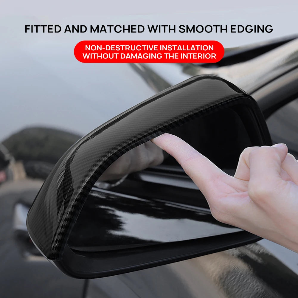 Rearview Mirror Carbon Fiber Cover for Tesla Model 3 / Highland