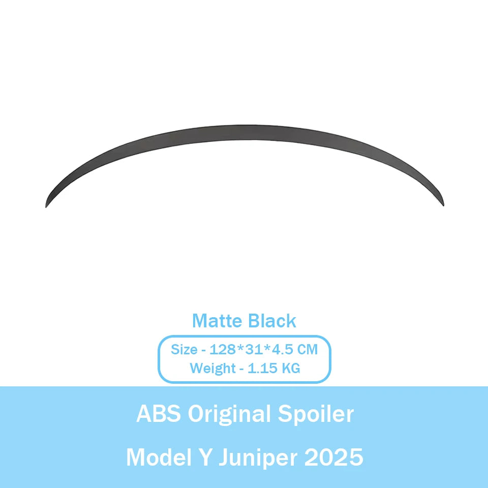 ABS Carbon Fiber Pattern Spoiler for Tesla Model Y Juniper 2025