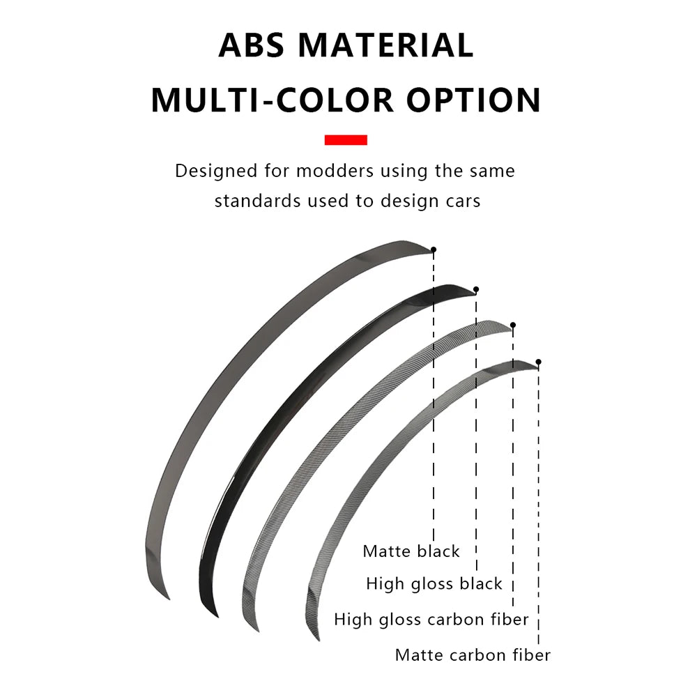 ABS Carbon Fiber Pattern Spoiler for Tesla Model Y Juniper 2025