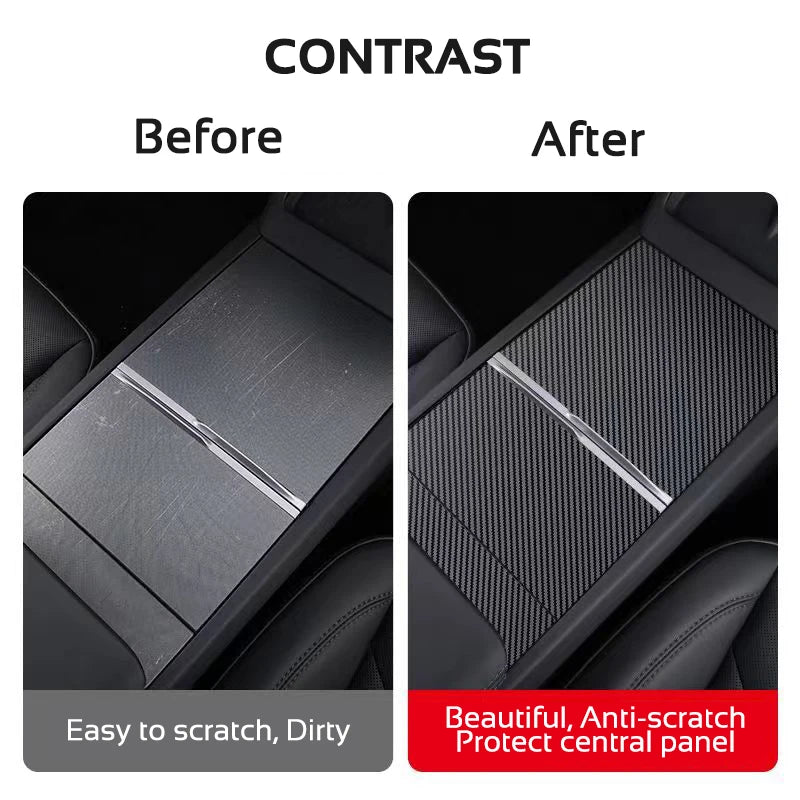 Center Console Cover Protector Sticker for Tesla Model 3 Highland / Model Y Juniper