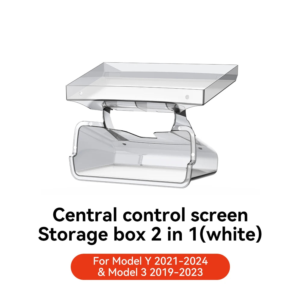 Under Screen Storage Box Center Console Organizer for Tesla Model 3 Highland / Model Y Juniper 2021-2025 