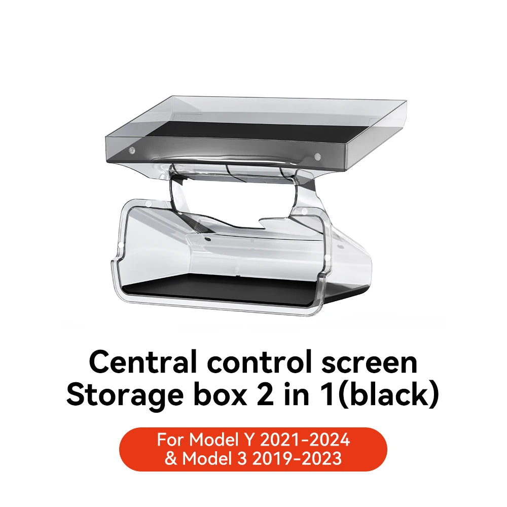 Under Screen Storage Box Center Console Organizer for Tesla Model 3 Highland / Model Y Juniper 2021-2025 