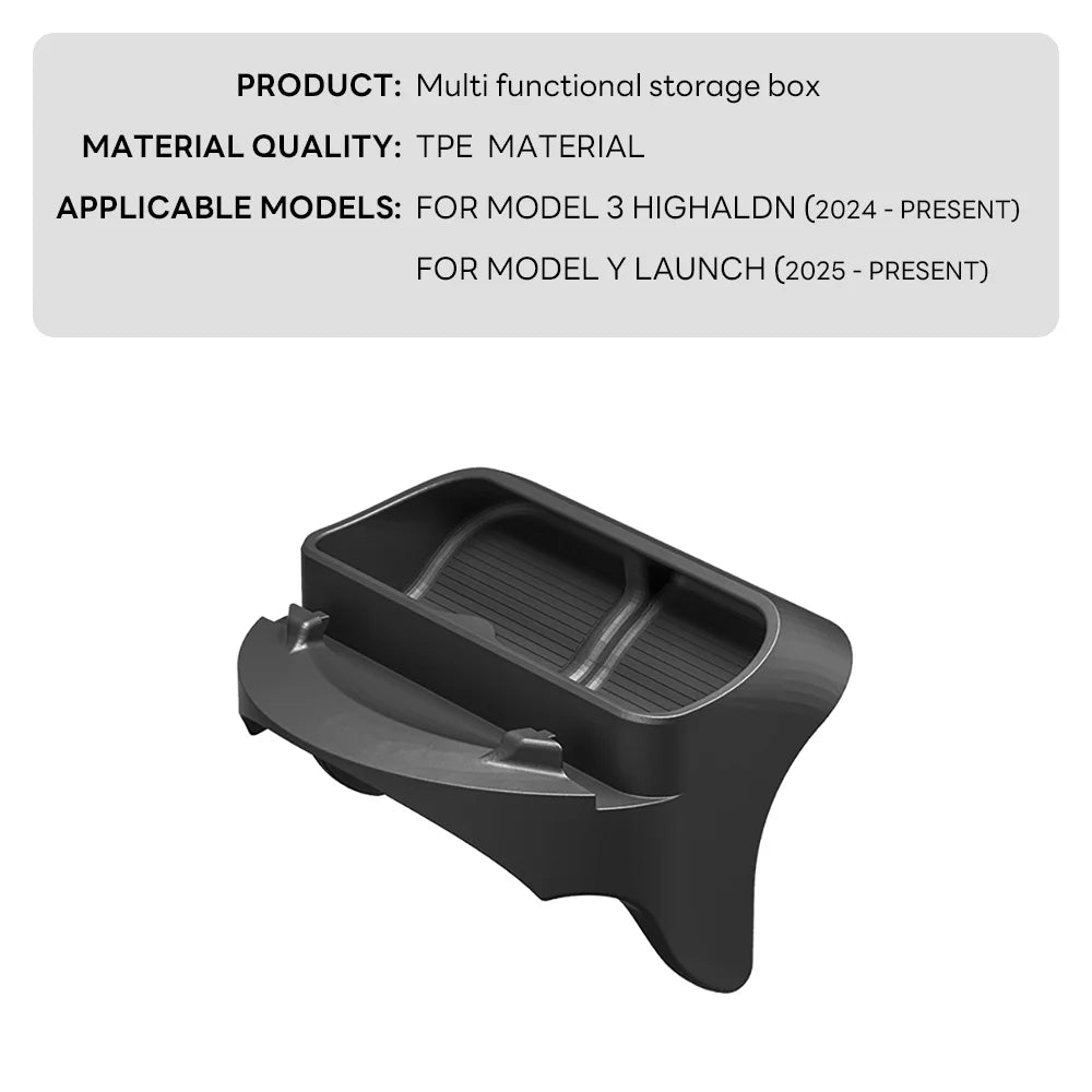 Silicone Sunglasses and Phone Holder for Tesla Model Y Juniper 2025 / Model 3 Highland 2024+